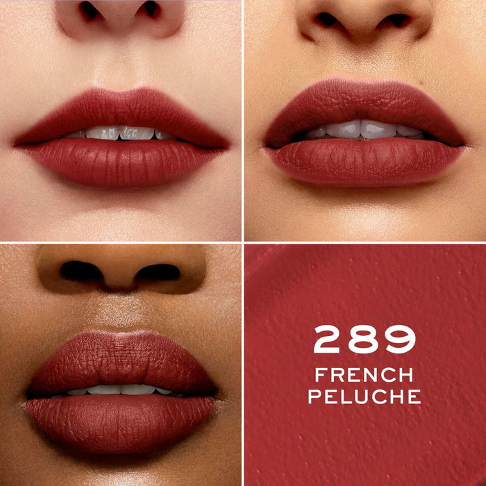 Lancôme L'Absolu Rouge Intimatte - Rouge à lèvres crème 289, Peluche Française Lancôme L'Absolu Rouge Intimatte - Rouge à lèvres crème 289, Peluche Française