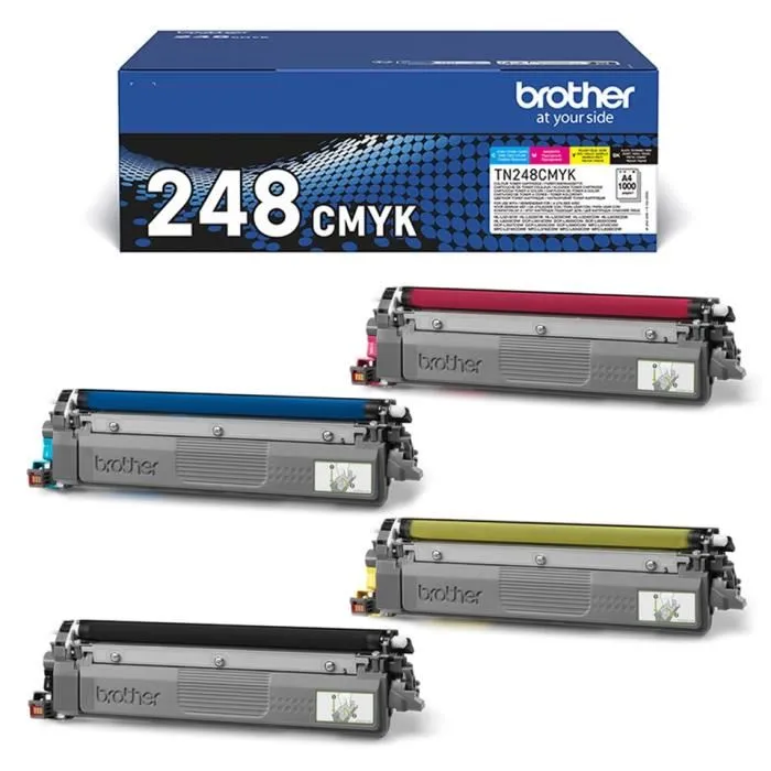 Brother TN-248VAL / TN248VAL Cartouche Toner Noir, Cyan, Magenta, Jaune (Noir, Cyan, Magenta, Jaune)