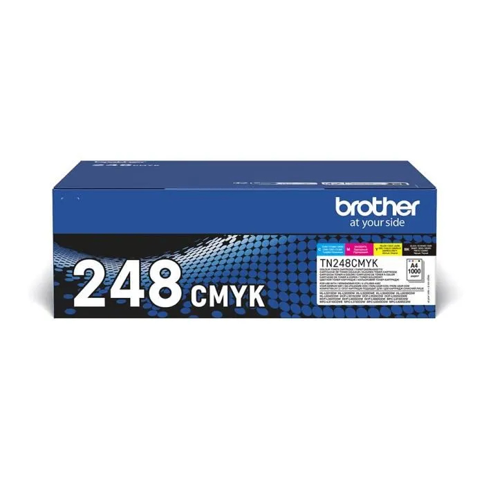 Brother TN-248VAL / TN248VAL Cartouche Toner Noir, Cyan, Magenta, Jaune (Noir, Cyan, Magenta, Jaune)