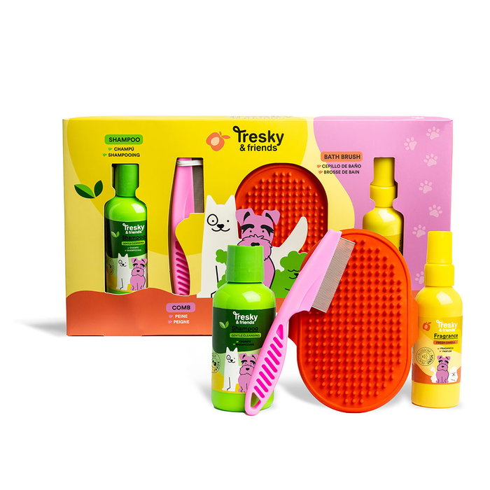Tresky Coffret de nettoyage 4 pièces pour animaux