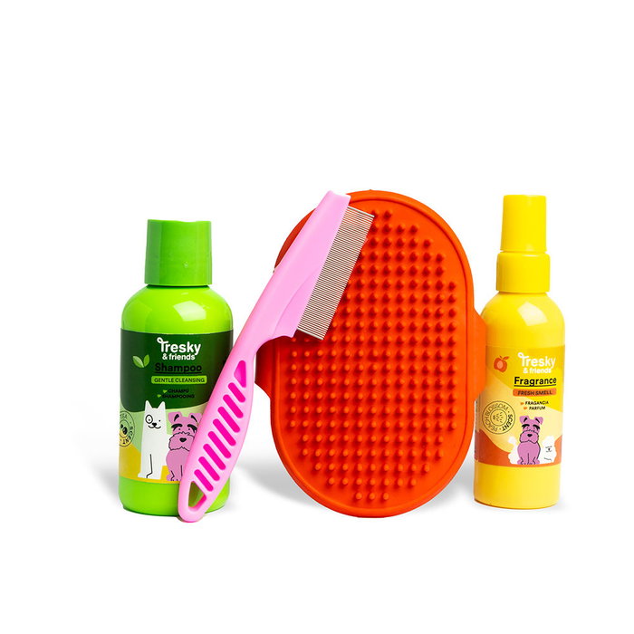 Tresky Coffret de nettoyage 4 pièces pour animaux