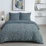 Today Parure de Lit Imprimé Léopard Bleu en Coton