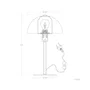Atlantic City Lampe de Table Design Moderne avec Douille E27 pour LED - Réf. SKD-T1007