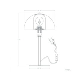 Lampe de Table Atlantic City Design LED E27 avec Abat-jour [SKD-T1007]