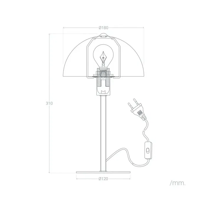 Lampe de Table Atlantic City [SKD-T1007]