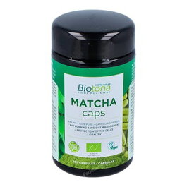 BIOTONA Matcha 100 capsules, thé vert Matcha biologique pour la combustion des graisses et protection cellulaire, vegan