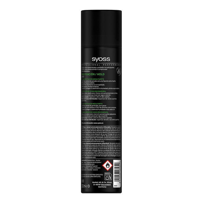 Syoss Laque Max Fixation Séchage Rapide 300 ml