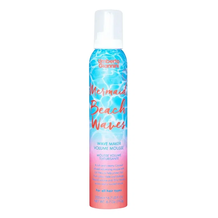 Umberto Giannini Mermaid Beach Waves Mousse Coiffante Volumisante et Texturisante 200 ml Umberto Giannini Mermaid Beach Waves Mousse Coiffante Volumisante et Texturisante 200 ml