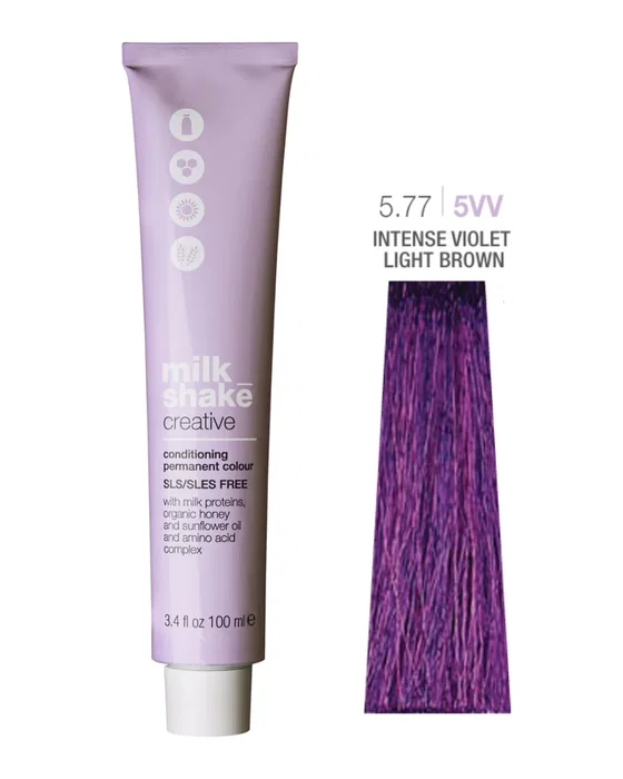 Milk Shake 5.775VV Intense Violet Light Brown Teinture Permanente Milk Shake 5.775VV Intense Violet Light Brown Teinture Permanente