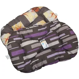 AIMÉ - Coussin de couchage ovale pour petit chien, 50 cm, tissu réversible, gris, confort optimal