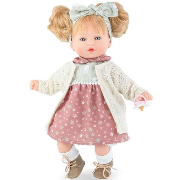 Marina & Pau Muñeca Petite Winter - Poupée en espagnol dans son étui - 40 cm - Dès 3 ans