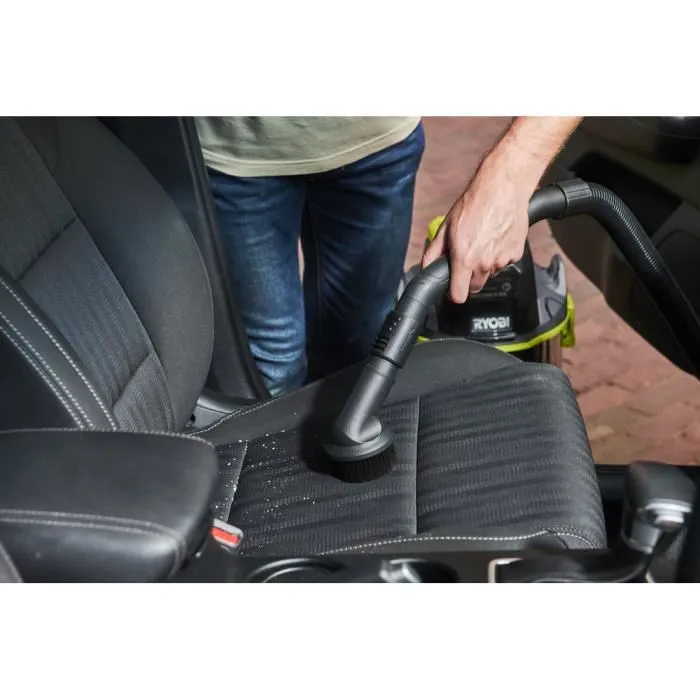 Ryobi Aspirateur sans fil eau et poussière 18V ONE+, cuve inox 18 L, 11.4 kPa, kit d'accessoires complet, référence R18WDV-0
