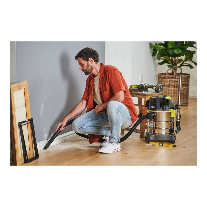 Ryobi R18WDV-0 Aspirateur eau et poussière 18V avec cuve inox 18 L