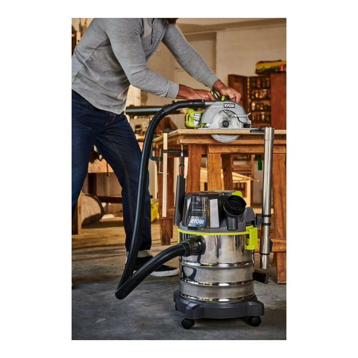 Ryobi R18WDV-0 Aspirateur eau et poussière 18V avec cuve inox 18 L
