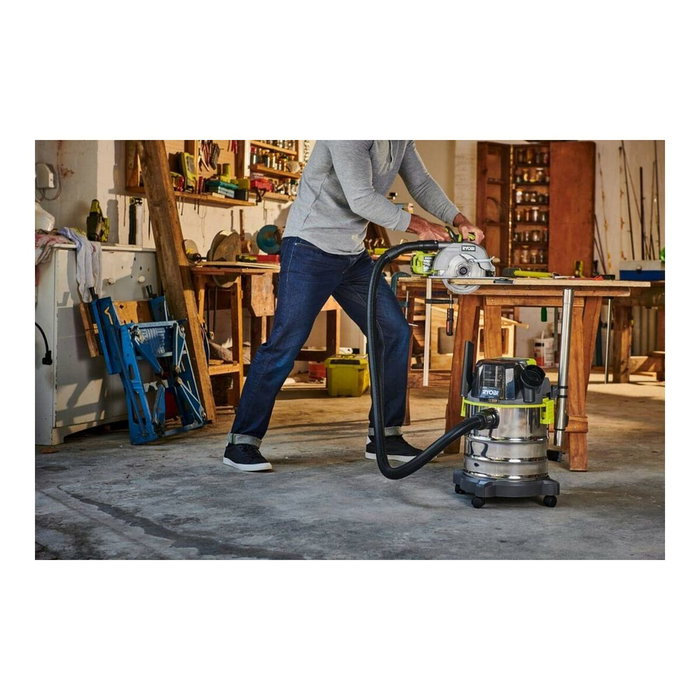 Ryobi R18WDV-0 Aspirateur eau et poussière 18V avec cuve inox 18 L