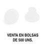 HERRAJES ALK Tapa Mina Ag.5Mm Translucido (500U) - Cache mince acrylique translucide 5 mm