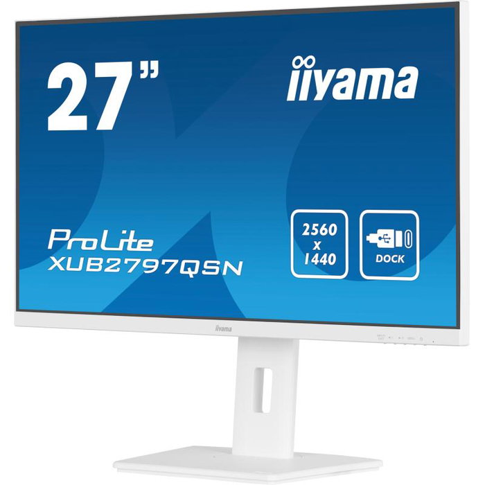 iiyama ProLite XUB2797QSN-W2 (XUB2797QSNW2) Moniteur 27" IPS QHD USB-C Dock DVI HDMI DisplayPort iiyama ProLite XUB2797QSN-W2 (XUB2797QSNW2) Moniteur 27" IPS QHD USB-C Dock DVI HDMI DisplayPort