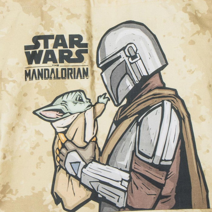 Cerdá Sac shopping The Mandalorian Star Wars - Tote bag en polyester et coton - 48x43x17 cm