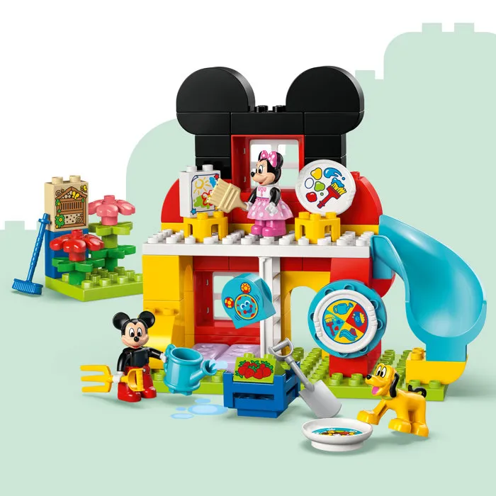 LEGO DUPLO 10465 - Maison de Mickey Mouse avec Minnie et Pluto - Jeu de construction Disney - 87 pièces - Développe la motricité fine - Pour enfants dès 2 ans LEGO DUPLO 10465 - Maison de Mickey Mouse avec Minnie et Pluto - Jeu de construction Disney - 87 pièces - Développe la motricité fine - Pour enfants dès 2 ans