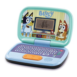 V-Tech Ordinateur d'Activités Bluey 80-530922 - Jeu Éducatif avec Écran LCD Éclairé, 5 Catégories et 10 Activités pour Enfants dès 3 Ans