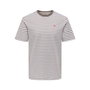 T-shirt à manches courtes homme Only & Sons Onsdawson Reg Stripe Marron Clair L