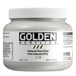 Golden Couleurs Acryliques Heavy Body Perle Iridescente (Fino) 946 ml
