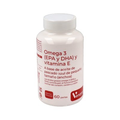 Herbora Omega 3 (EPA et DHA) avec Vitamine E, 60 perles