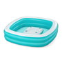 Bestway Piscine Gonflable Enfant 54446 2 Chambres Table Flottante Family 218x218x48 cm +6 Ans