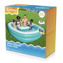 Bestway Piscine Gonflable Enfant 54446 2 Chambres Table Flottante Family 218x218x48 cm +6 Ans