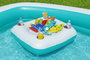 Bestway Piscine Gonflable Enfant 54446 2 Chambres Table Flottante Family 218x218x48 cm +6 Ans
