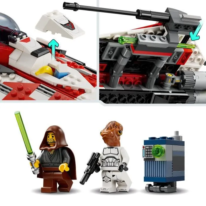 Lego Star Wars 75388 Le Chasseur Stellaire de Jedi Bob - Jouet de Construction Véhicule Star Wars avec 305 Pièces pour Enfants Dès 8 Ans Lego Star Wars 75388 Le Chasseur Stellaire de Jedi Bob - Jouet de Construction Véhicule Star Wars avec 305 Pièces pour Enfants Dès 8 Ans