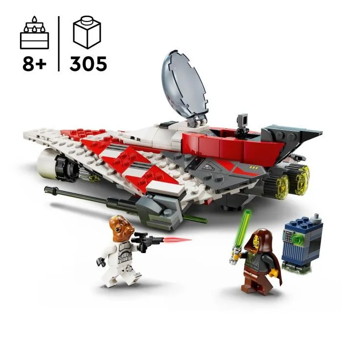 Lego Star Wars 75388 Le Chasseur Stellaire de Jedi Bob - Jouet de Construction Véhicule Star Wars avec 305 Pièces pour Enfants Dès 8 Ans Lego Star Wars 75388 Le Chasseur Stellaire de Jedi Bob - Jouet de Construction Véhicule Star Wars avec 305 Pièces pour Enfants Dès 8 Ans