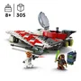 Lego Star Wars 75388 Le Chasseur Stellaire de Jedi Bob - Jouet de Construction Véhicule Star Wars avec 305 Pièces pour Enfants Dès 8 Ans