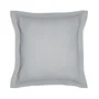 Today Taie d'oreiller Essential 63x63 cm + ourlet Oxford 5 cm - 100% coton uni couleur acier