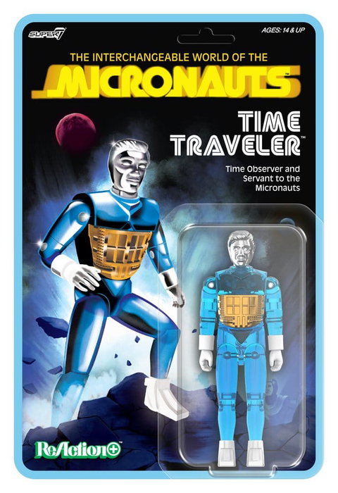 Super7 Micronauts ReAction+ Wave 03 Time Traveler (Bleu translucide) 10 cm Super7 Micronauts ReAction+ Wave 03 Time Traveler (Bleu translucide) 10 cm
