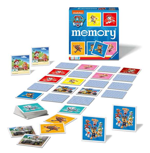 Ravensburger - Jeu Memory Paw Patrol 64 Cartes - Version multilingue (Allemand, Anglais, Français, Espagnol, Italien, Néerlandais, Portugais, Polonais) Ravensburger - Jeu Memory Paw Patrol 64 Cartes - Version multilingue (Allemand, Anglais, Français, Espagnol, Italien, Néerlandais, Portugais, Polonais)