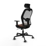 Piqueras y Crespo Chaise de Bureau Jorquera 1D036G2 Gris Brun foncé