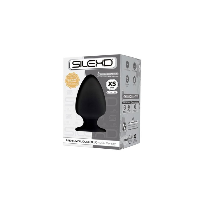 Plug Anal Silexd Noir Silicone XS