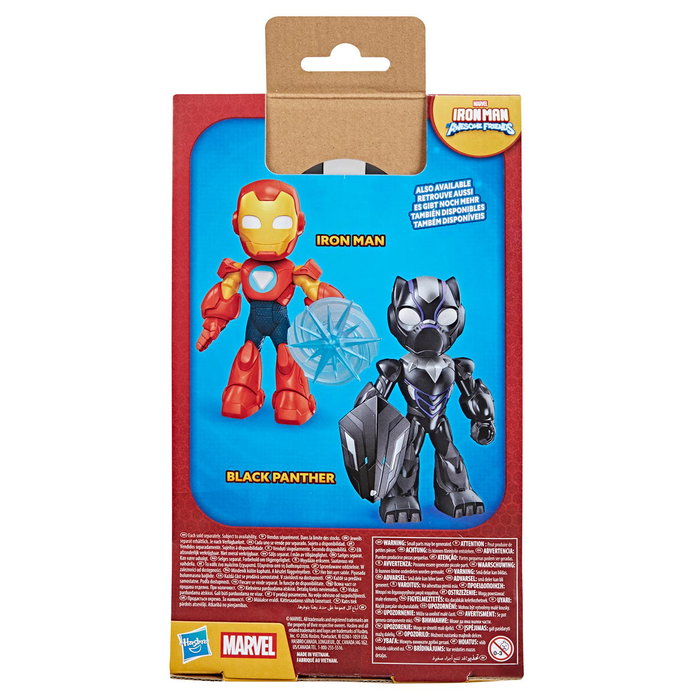 Hasbro Figure Mega Black Panther 22,8 cm, G2832 - Iron Man and His Awesome Friends - 5 points d'articulation - Multilingue (FR/EN/DE/IT/PT/ES) - +3 ans