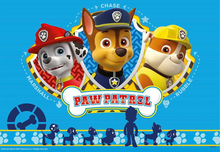Ravensburger Puzzle Paw Patrol 2 x 12 pièces avec mini poster