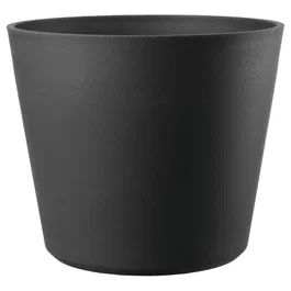 Deroma Pot de fleurs Origin 24 L, 38 x 32 cm - Anthracite, en plastique recyclé résistant au gel et aux UV