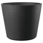 Deroma Pot de fleurs Origin 24 L, 38 x 32 cm - Anthracite, en plastique recyclé résistant au gel et aux UV