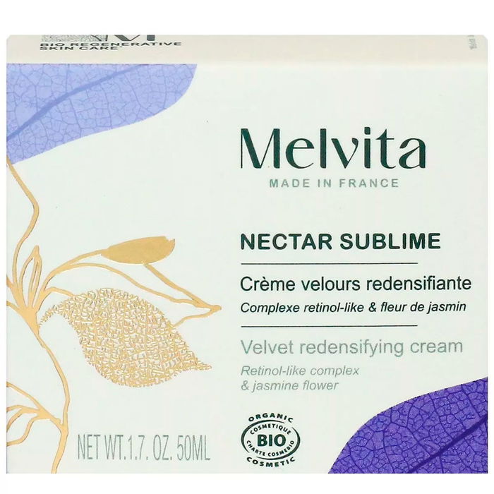Melvita Nectar Sublime Crème Veloutée Redensifiante Anti-Âge - Hydratation Intense & Fermeté - 50 ml