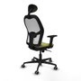 Piqueras y Crespo Chaise de Bureau 2D036G1 Vert Olive avec Appui-tête