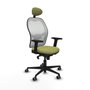 Piqueras y Crespo Chaise de Bureau 2D036G1 Vert Olive avec Appui-tête