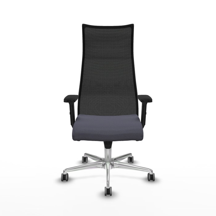 Piqueras y Crespo Chaise de Bureau Albacete Gris foncé et Noir