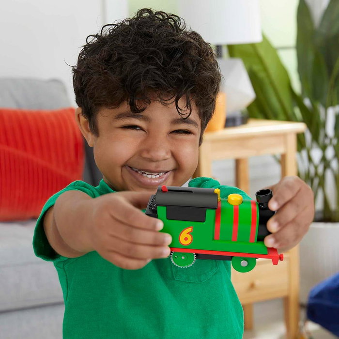 Fisher-Price Thomas & Friends - Set Piste 6 en 1 Motorisé Percy - Locomotive avec Rails - Jouet de Construction - À partir de 3 ans