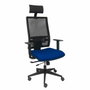 Piqueras y Crespo Chaise de Bureau Horna Bleu Marine et Noir