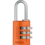 Abus Cadenas à combinaison 145/20 en aluminium orange, 3 chiffres, sans clé