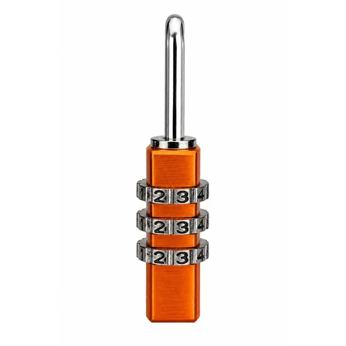 Abus Cadenas à combinaison 145/20 en aluminium orange, 3 chiffres, sans clé